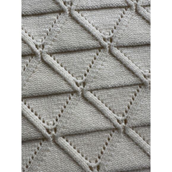 Adrianna Papell Woman’s‎ Size XL Cream Embroidered Knit Sweater Vest - Picture 10 of 15